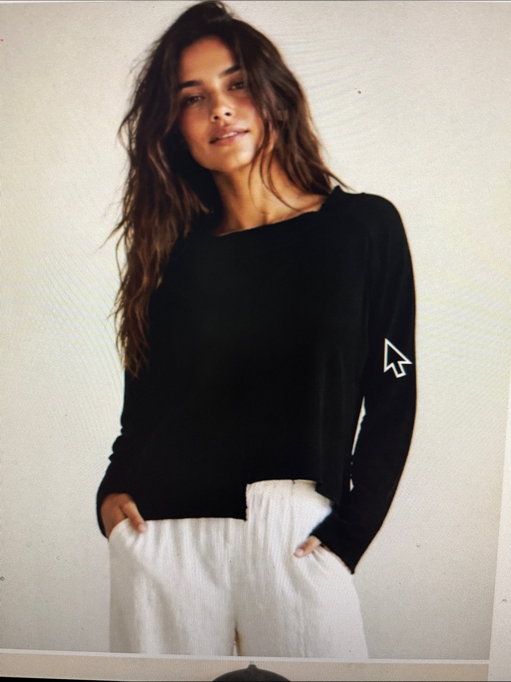 Tina Stephens Women's Unique Asymmetrical Top Made in Italy NWT 100% Cotton OS